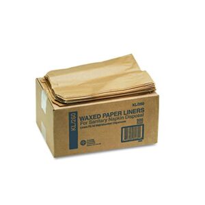 Hospeco - GID-HOSKL-260 KL Waxed Kraft Feminine Hygiene Liner Bag with Gusset ,10.25” x 7.5” x 3.5”,(Case of 500)