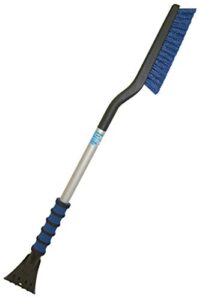 mallory 989-34 mega maxx 34" long reach snow brush with integrated ice scraper and foam grip (colors may vary)