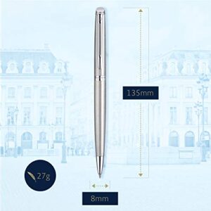 Waterman Hémisphère Ballpoint Pen, Stainless Steel with Chrome Trim, Medium Point, Blue Ink, Gift Box