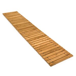 Plow & Hearth 52127 Weather-Resistant Straight Hardwood Pathway, 8'