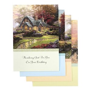dayspring - thomas kinkade - inspirational boxed cards - birthday - birthday blessings - 51723
