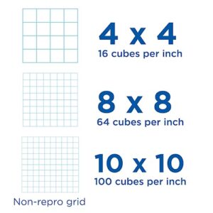 ALVIN Cross Section Graph Paper Pad 17" x 22" Model 1422-14 Drafting and Graph Paper Suitable for Pencil and Ink Printer Compatible 8" x 8" Grid - 50 Sheet Pad 17" x 22"