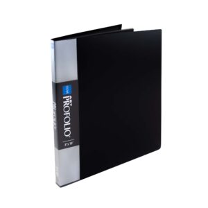 itoya art profolio portfolio 8-10 inches storage display book, 24 sleeves for 48 views