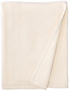 downtown company "granny 100% natural egyptian cotton, cashmere soft blanket, imported from portugal, throw size, cream