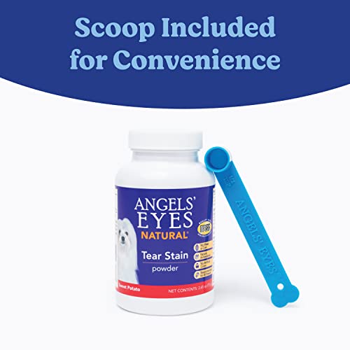 Angels’ Eyes Natural Tear Stain Prevention Sweet Potato Powder for Dogs and cats | For All Breeds | No Wheat No Corn | Daily Support for Eye Health | Proprietary Formula