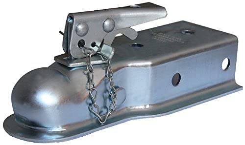 Husky 87075 2" Ball 3" Width 3,500 lbs. Straight Coupler with Chain , Grey