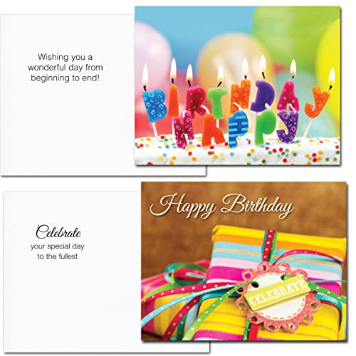 POSTCARDS: 60 Birthday Postcards -12 Designs with Messages Boxed Made in USA by CroninCards