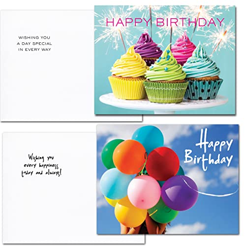 POSTCARDS: 60 Birthday Postcards -12 Designs with Messages Boxed Made in USA by CroninCards