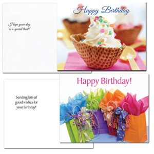 POSTCARDS: 60 Birthday Postcards -12 Designs with Messages Boxed Made in USA by CroninCards