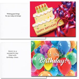 POSTCARDS: 60 Birthday Postcards -12 Designs with Messages Boxed Made in USA by CroninCards