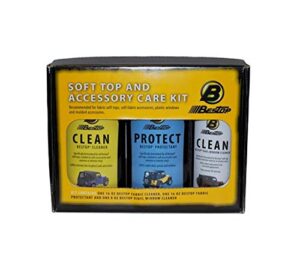 bestop 11205-00 jeep soft top cleaner and protectant pack