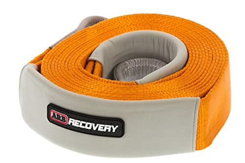 ARB ARB710LB 3-1/4" x 30' Recovery Snatch Strap Minimum Breaking Strength 24000 lbs Kinetic Stretch 20% With Reinforced Eyes and Protector Sleeves