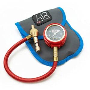 ARB ARB600 E-Z Deflator Kit 10-60 PSI 0-4 BAR Tire Pressure Gauge Rapid Air Down for Offroad Include Recovery Gear Pouch