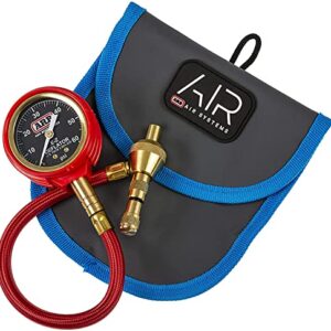 ARB ARB600 E-Z Deflator Kit 10-60 PSI 0-4 BAR Tire Pressure Gauge Rapid Air Down for Offroad Include Recovery Gear Pouch