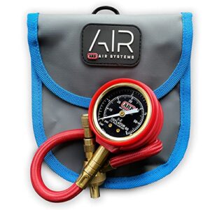 ARB ARB600 E-Z Deflator Kit 10-60 PSI 0-4 BAR Tire Pressure Gauge Rapid Air Down for Offroad Include Recovery Gear Pouch