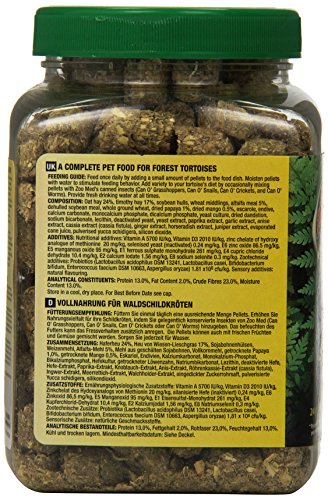 Zoo Med Laboratories SZMZM120 Natural Forest Tortoise Food, 8.5-Ounce