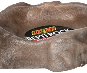 Zoo Med Repti Rock Reptile Water Dish for Fish, X-Small,Black