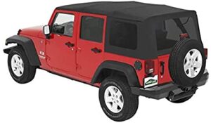 pavement ends by bestop 51204-35 black diamond replay replacement soft top tinted windows; no door skins included for 2010-2018 jeep wrangler unlimited