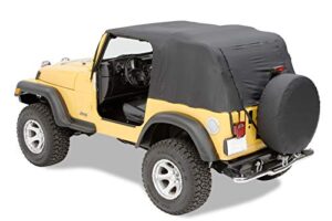 pavement ends by bestop 56812-01 black emergency top for 1997-2006 wrangler (except unlimited)