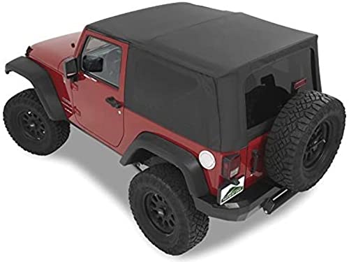 Pavement Ends by Bestop 51203-35 Black Diamond Replay Replacement Soft Top Tinted Windows; No Door Skins Included for 2010-2018 Jeep Wrangler 2-Door