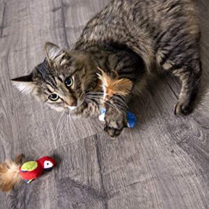 Petlinks Parrot Tweet Electronic Sound Cat Toy, Catnip Filled, Battery Powered - Randomly Selected Color, One Size