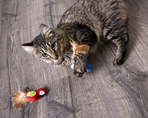 Petlinks Parrot Tweet Electronic Sound Cat Toy, Catnip Filled, Battery Powered - Randomly Selected Color, One Size