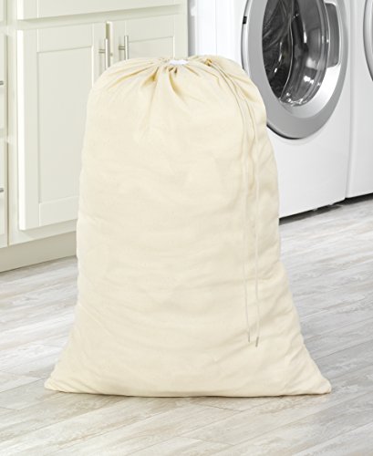 Whitmor Natural Cotton Laundry Bag