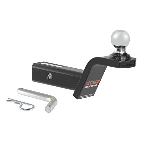 CURT 45152 Fusion Trailer Hitch Mount with 1-7/8-Inch Ball & Pin, Fits 2-Inch Receiver, 5,000 lbs, 2-In Rise