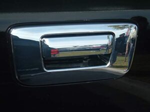 tfp 622kevt tailgate handle cover- chrome - compatible with chevrolet/gmc silverado/sierra 2007-2013 w/o keyhole