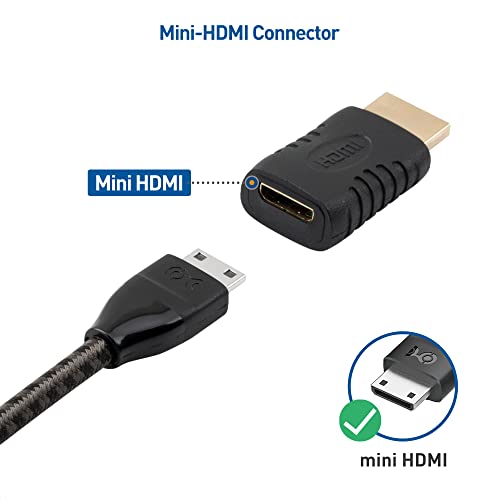 Cable Matters HDMI to Mini HDMI Adapter (HDMI Male to Mini HDMI Female Adapter)