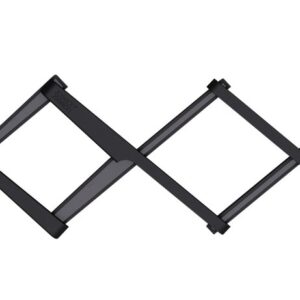 Joseph Joseph Stretch Folding Silicone Trivet for Hot Pot and Pan, Expanding non slip stand, heat resistant mat for Kitchen Countertop - Black