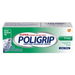 Super PoliGrip Denture Adhesive Cream 0.75 oz (3 Pack)