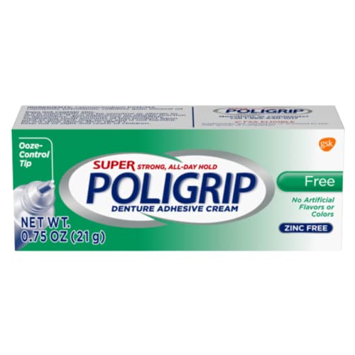 Super PoliGrip Denture Adhesive Cream 0.75 oz (3 Pack)