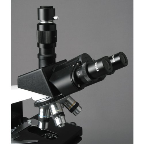 AmScope T490B Compound Trinocular Microscope, 40X-2000X Magnification, Halogen Light, Abbe Condenser, 2-Layer Mechanical Stage, High-Resolution Optics, Awarded No. 6 Among The Top 10 Microscopes 2016