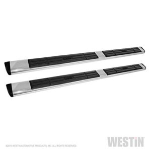 westin 22-6020 premier 75" x 6" polished stainless steel oval side bar