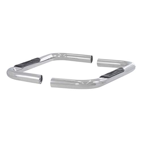 ARIES 204044-2 3-Inch Round Polished Stainless Steel Nerf Bars, No-Drill, Select Chevrolet, GMC Blazer K5