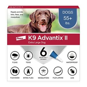 k9 advantix ii xl dog vet-recommended flea, tick & mosquito treatment & prevention | dogs over 55 lbs. | 6-mo supply