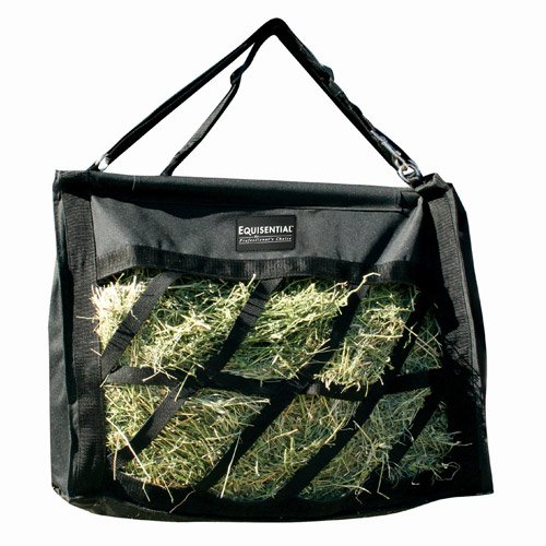 Equisential by Professionals Choice 21X21X11 Equine Top Load Hay Bag (Black)