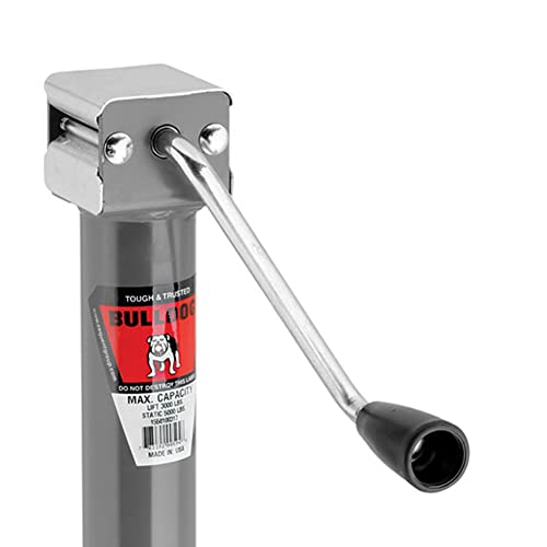 Bulldog 1550100317 A-Frame Trailer Jack,silver,3,000 lbs.