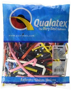 qualatex 260q assorted tying balloons (100 ct)