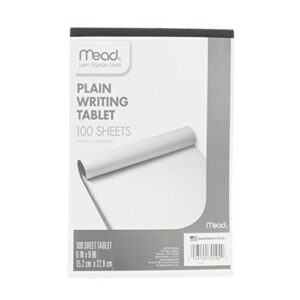 mead 6x9plain writing tablet (pack of 6) 70104 paper