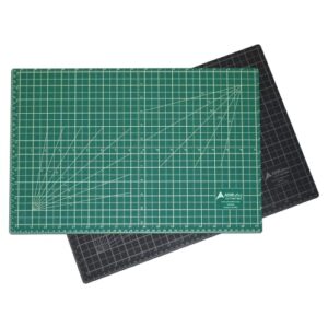 adir corp. 36x48 inches green/black professional self healing cutting mats - 3 ply double sided reversible durable non-slip pvc cutting mats - perfect for crafts & sewing