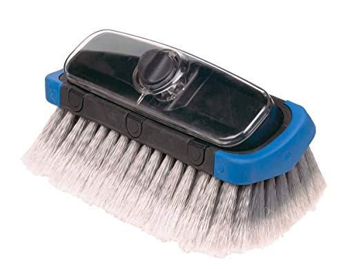 Carrand 93984 10" Flow-Thru Suds-N-Go Bi-Level Wash Brush With 71" Extension Pole