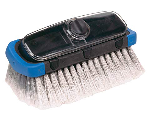 Carrand 93984 10" Flow-Thru Suds-N-Go Bi-Level Wash Brush With 71" Extension Pole