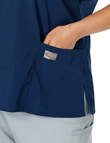 Landau Scrub Zone Relaxed Fit 2-Pocket V-Neck Scrub Top for Women 70221