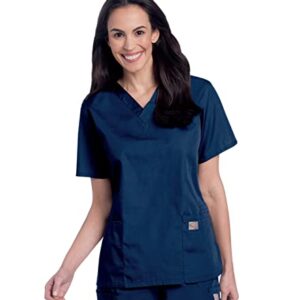 Landau Scrub Zone Relaxed Fit 2-Pocket V-Neck Scrub Top for Women 70221