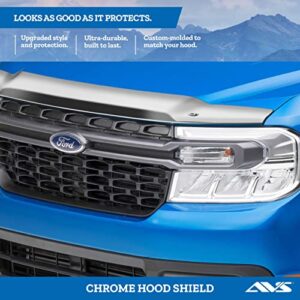 Auto Ventshade [AVS] Hood/Bug Shield | 2011 - 2016 Ford F - 250 Super Duty, F - 350, F - 450, F - 550, Medium Profile - Chrome, 1 pc. | 680059