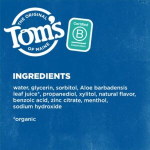 Tom's of Maine Natural Wicked Fresh! Alcohol-Free Mouthwash, Cool Mountain Mint, 16 oz. (Packaging May Vary)