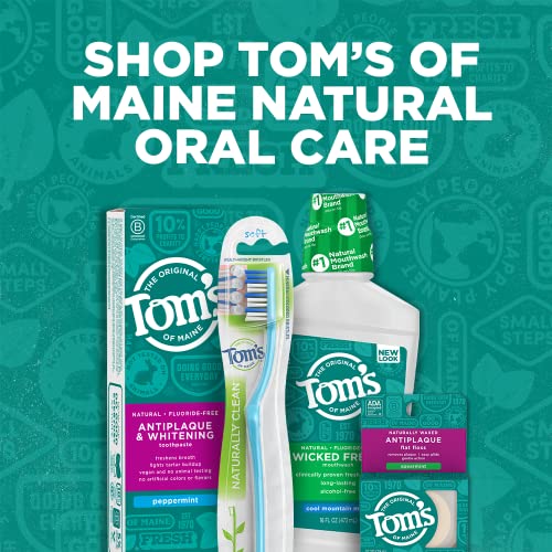 Tom's of Maine Natural Wicked Fresh! Alcohol-Free Mouthwash, Cool Mountain Mint, 16 oz. (Packaging May Vary)