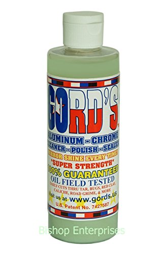 Gord's Aluminum-Chrome-Metal/Cleaner-Polish-Sealer - All IN ONE / 8 OZ.